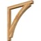 Ekena Millwork Thorton Block Rough Sawn Bracket, Western Red Cedar, 4"W x 44"D x 48"H BKT04X44X48THR05RWR - alternate 1